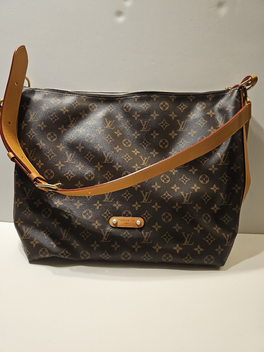 auth louis vuitton monogram vagabond xl hobo new
